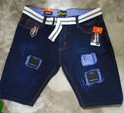 Hunchmann Solid Men Denim Blue Denim Shorts