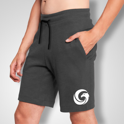 MOWA Printed Men Black, Grey Basic Shorts