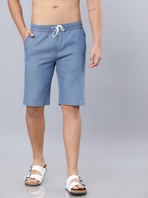 HIGHLANDER Solid Men Blue Regular Shorts