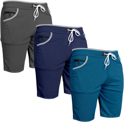 VIRADIYAENTERPRISE Solid Men Multicolor Regular Shorts