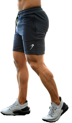 FuaarK Solid Men Grey Gym Shorts