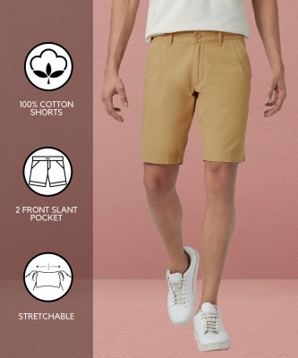 SYLZON Solid Men Khaki Chino Shorts