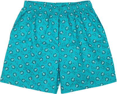 BIS Creations Polka Print Men Light Blue Regular Shorts