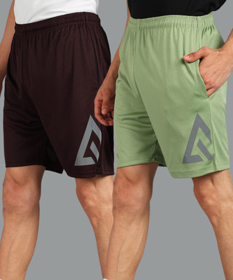 Adrenex Solid Men Multicolor Running Shorts