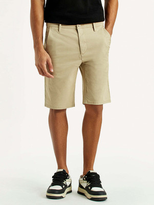 LEVI'S Solid Men Beige Regular Shorts