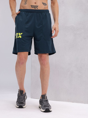HRX by Hrithik Roshan Solid Men Blue Sports Shorts