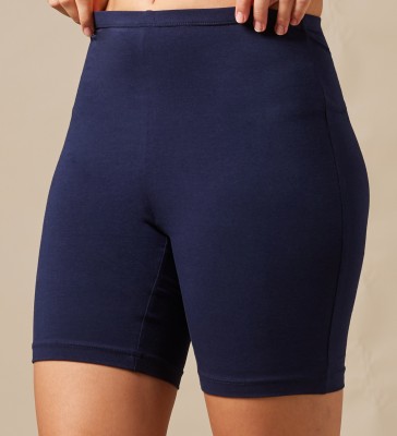 URBAN ADVENTURE Solid Women Dark Blue Cycling Shorts