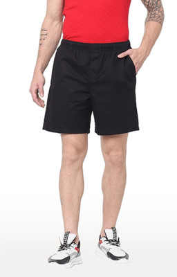 Celio Solid Men Black Sports Shorts