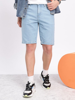 AEROPOSTALE Solid Men Grey Denim Shorts