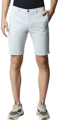 BASICS Solid Men White Regular Shorts