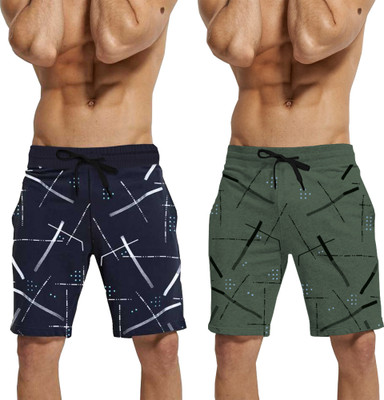 TRIPR Printed Men Multicolor Regular Shorts