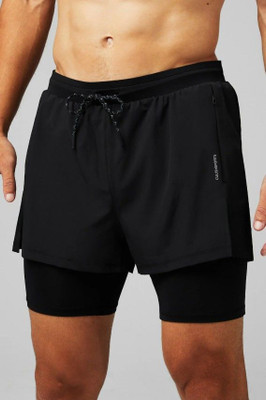 Culish Trend Solid Men Black Gym Shorts, Sports Shorts, Running Shorts
