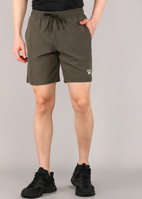 REEBOK Solid Men Green Sports Shorts