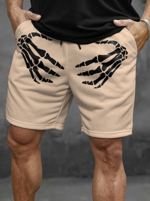 TRIPR Printed Men Beige Regular Shorts