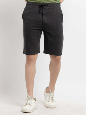 Status Quo Solid Men Grey Basic Shorts