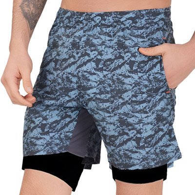 Sportinger Printed Men Light Blue Board/Swim Shorts