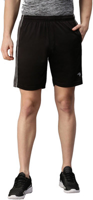 GENX INSSTADRY Solid Men Black Sports Shorts