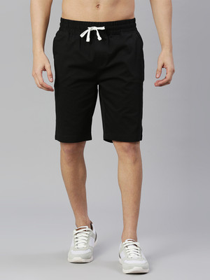 Thomas Scott Solid Men Black Basic Shorts
