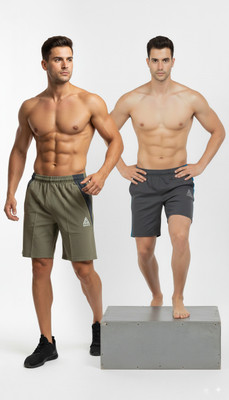 Radicle Color Block Men Black Casual Shorts