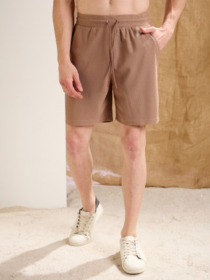 MASCLN SASSAFRAS Solid Men Brown Casual Shorts