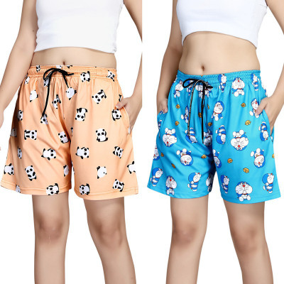 Exitro Printed Women Multicolor Night Shorts