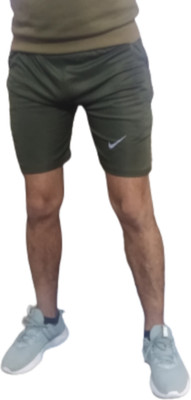 RAWAT TEXTILES Solid Men Khaki Basic Shorts
