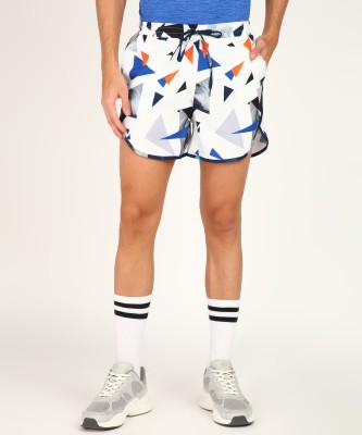 SHIV-NARESH Printed Men White Sports Shorts