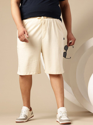 Sztori Solid Men White Regular Shorts