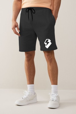 Pkb Printed Men Black Regular Shorts