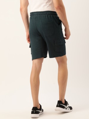 ARISE BY BEROE Solid Men Blue Chino Shorts, Casual Shorts