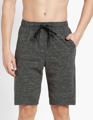 JOCKEY Self Design Men Grey Sports Shorts