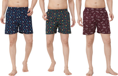 Anlon Printed Men Multicolor Boxer Shorts