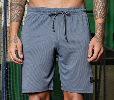 DBAX Self Design Men Grey Regular Shorts