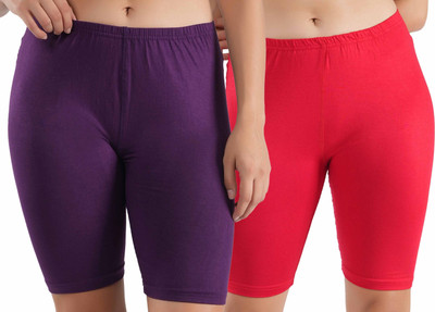Shapyfit Solid Women Multicolor Cycling Shorts