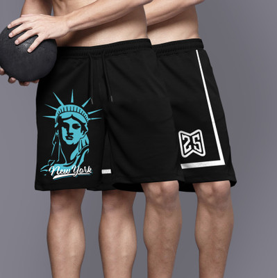 TRIPR Printed Men Multicolor Regular Shorts