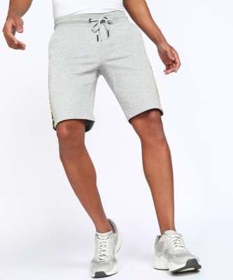 BEING HUMAN Solid Men Grey Sports Shorts