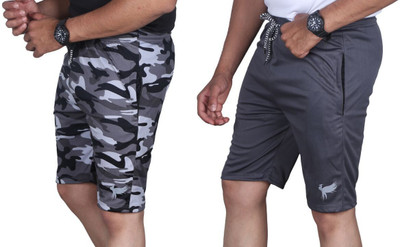 Anjaneya Printed Men Multicolor Regular Shorts