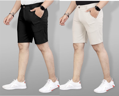 KENDORE Solid Men Multicolor Regular Shorts
