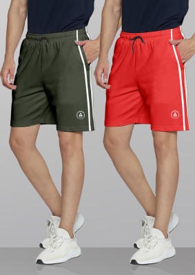 ARDEUR Self Design Men Multicolor Regular Shorts