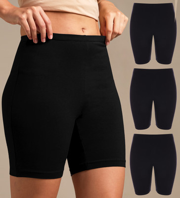 URBAN ADVENTURE Solid Women Black Cycling Shorts
