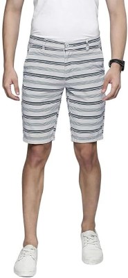 The Indian Garage Co. Solid Men Grey Casual Shorts