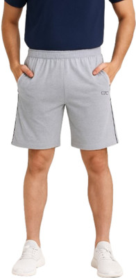 CHARLIE Solid Men Grey Bermuda Shorts