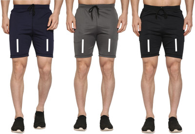 FARSH Solid Men Multicolor Regular Shorts