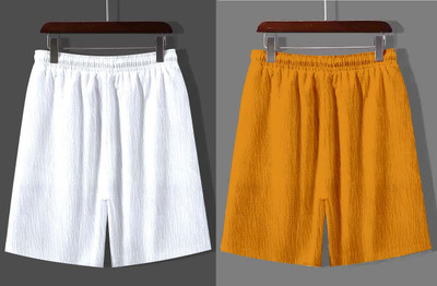 COMBRAIDED Solid Men Multicolor Regular Shorts