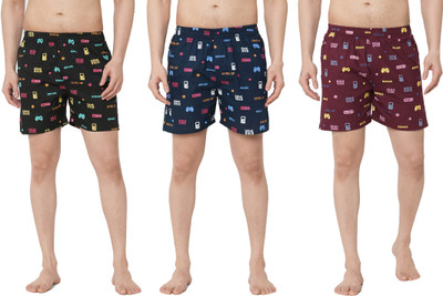 Anlon Printed Men Multicolor Boxer Shorts