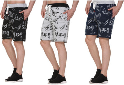 S.L. Madhok Printed Men Multicolor Regular Shorts