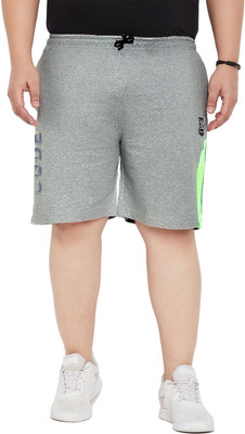 bigbanana Printed Men Grey Casual Shorts
