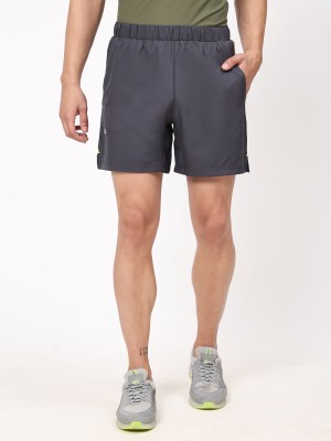 DIDA Solid Men Dark Grey Sports Shorts