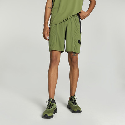 PUMA Self Design Men Green Sports Shorts
