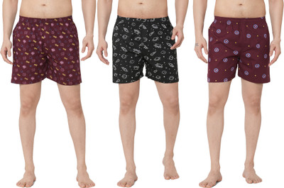 Anlon Printed Men Multicolor Boxer Shorts